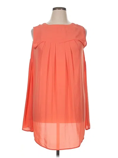 Pre-owned Daniel Rainn Sleeveless Blouse In Orange