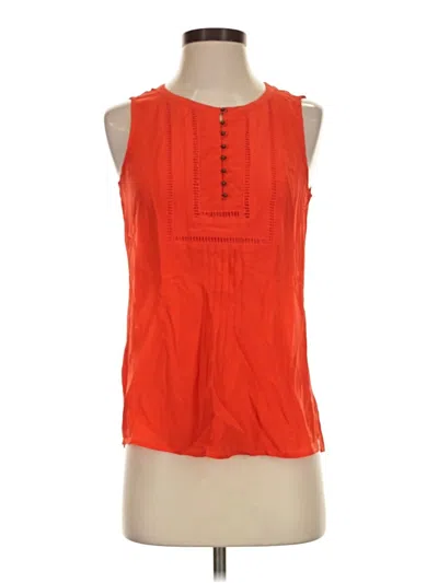 Pre-owned Daniel Rainn Sleeveless Blouse In Orange