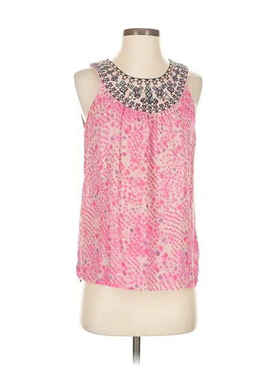 Pre-owned Daniel Rainn Sleeveless Blouse In Pink