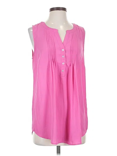 Pre-owned Daniel Rainn Sleeveless Blouse In Pink