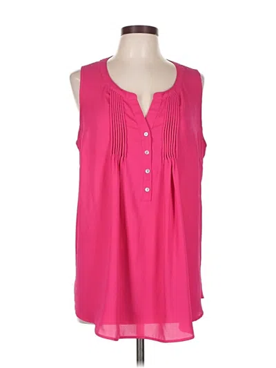 Pre-owned Daniel Rainn Sleeveless Blouse In Pink