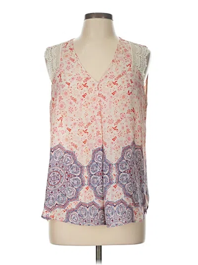 Pre-owned Daniel Rainn Sleeveless Blouse In Pink