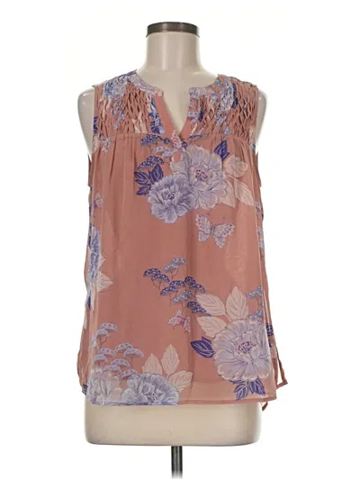 Pre-owned Daniel Rainn Sleeveless Blouse In Pink