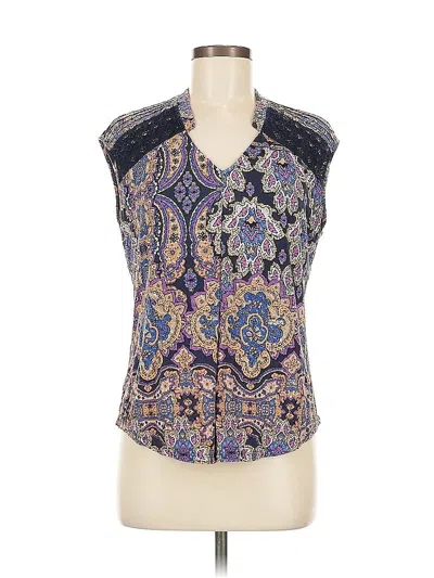 Pre-owned Daniel Rainn Sleeveless Blouse In Purple