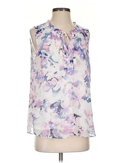 Pre-owned Daniel Rainn Sleeveless Blouse In Purple