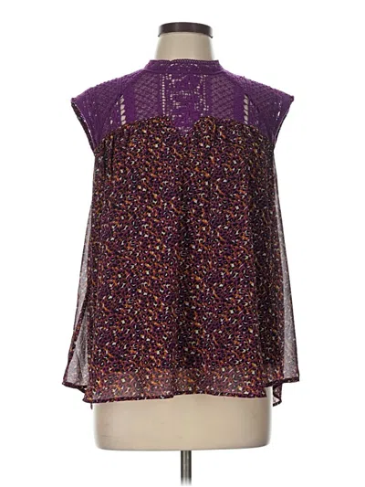 Pre-owned Daniel Rainn Sleeveless Blouse In Purple