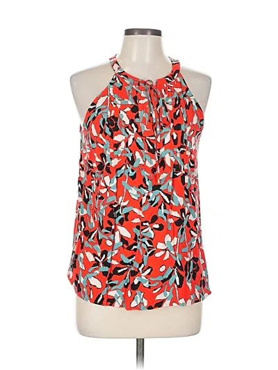 Pre-owned Daniel Rainn Sleeveless Blouse In Red
