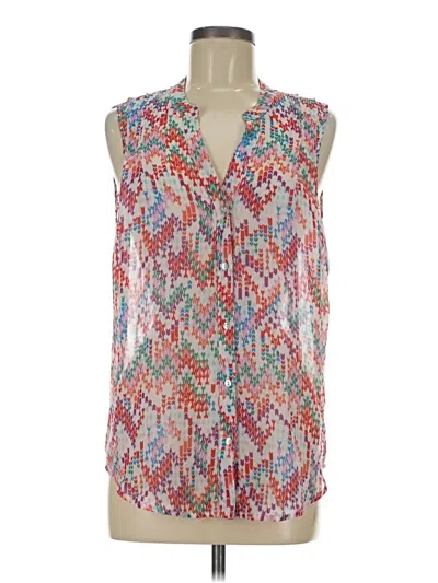 Pre-owned Daniel Rainn Sleeveless Blouse In Red