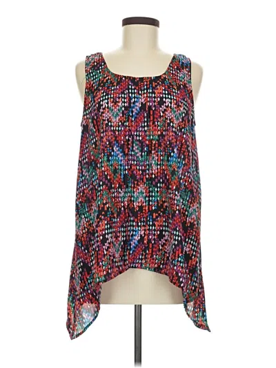Pre-owned Daniel Rainn Sleeveless Blouse In Red