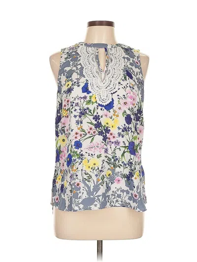 Pre-owned Daniel Rainn Sleeveless Blouse In Silver