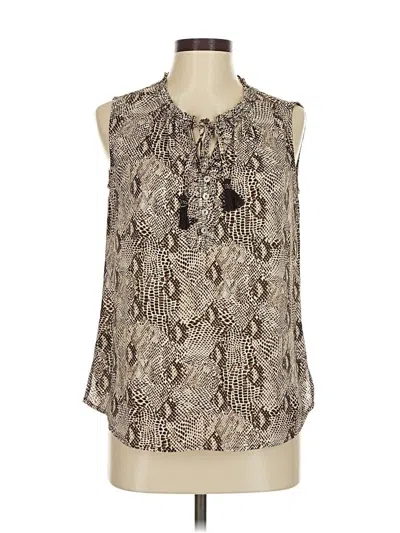 Pre-owned Daniel Rainn Sleeveless Blouse In Silver