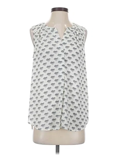 Pre-owned Daniel Rainn Sleeveless Blouse In Silver