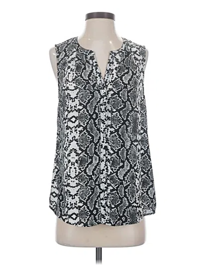 Pre-owned Daniel Rainn Sleeveless Blouse In Silver