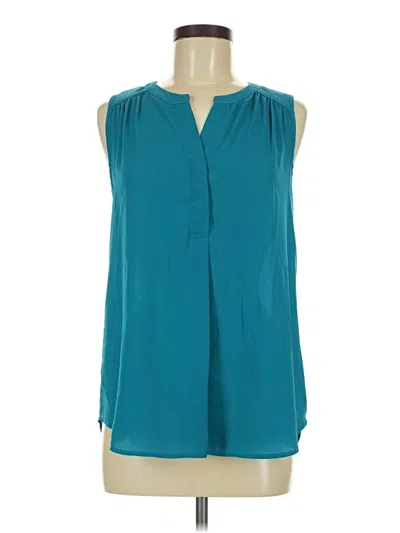 Pre-owned Daniel Rainn Sleeveless Blouse In Teal