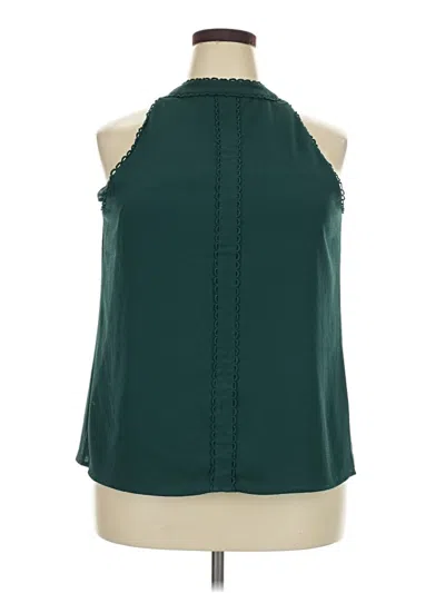 Pre-owned Daniel Rainn Sleeveless Blouse In Teal