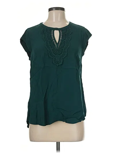 Pre-owned Daniel Rainn Sleeveless Blouse In Teal