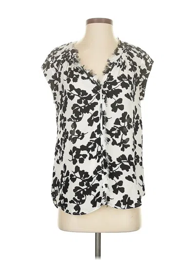 Pre-owned Daniel Rainn Sleeveless Blouse In White