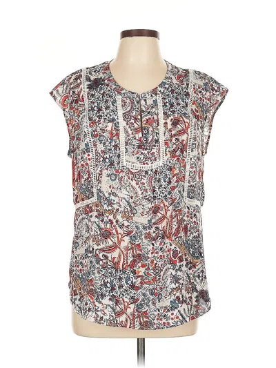 Pre-owned Daniel Rainn Sleeveless Blouse In White