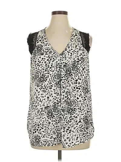 Pre-owned Daniel Rainn Sleeveless Blouse In White