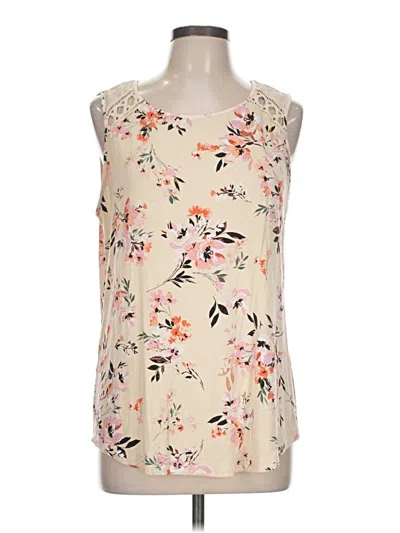 Pre-owned Daniel Rainn Sleeveless Blouse In White