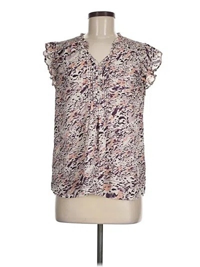 Pre-owned Daniel Rainn Sleeveless Blouse In White
