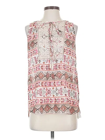 Pre-owned Daniel Rainn Sleeveless Blouse In White