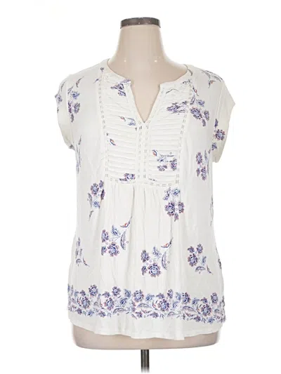 Pre-owned Daniel Rainn Sleeveless Blouse In White