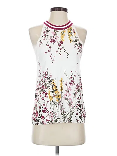 Pre-owned Daniel Rainn Sleeveless Blouse In White