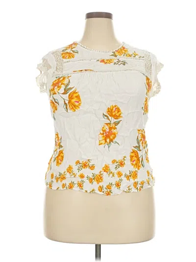 Pre-owned Daniel Rainn Sleeveless Blouse In Yellow