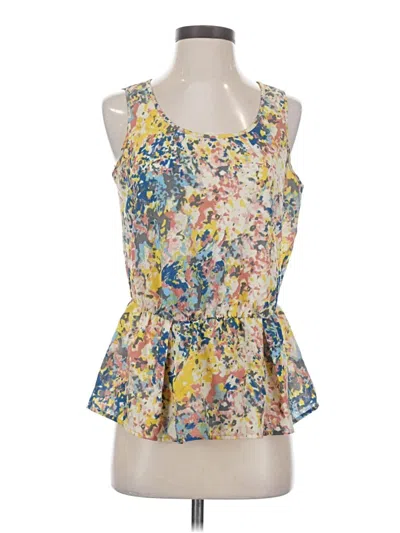 Pre-owned Daniel Rainn Sleeveless Blouse In Yellow