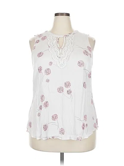 Pre-owned Daniel Rainn Sleeveless T-shirt In White