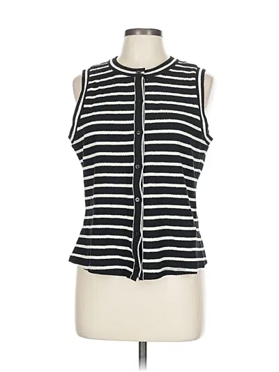 Pre-owned Daniel Rainn Sleeveless Top Black Keyhole Neckline Tops