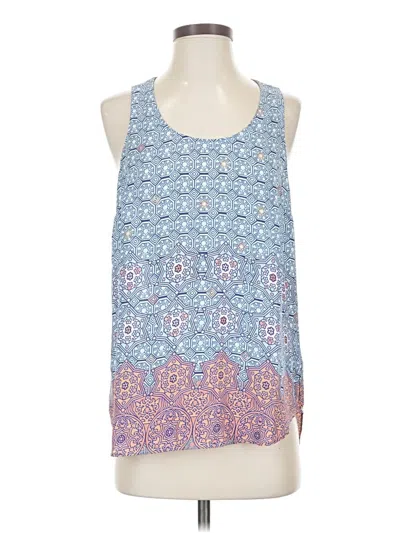 Pre-owned Daniel Rainn Sleeveless Top Blue Halter Neckline Tops