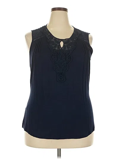 Pre-owned Daniel Rainn Sleeveless T-shirt In Blue
