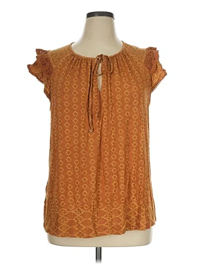 Pre-owned Daniel Rainn Sleeveless T-shirt In Brown