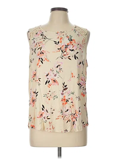 Pre-owned Daniel Rainn Sleeveless T-shirt In Ivory