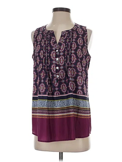 Pre-owned Daniel Rainn Sleeveless T-shirt In Purple