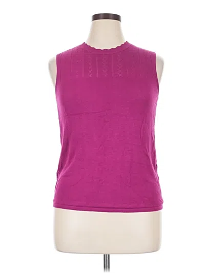 Pre-owned Daniel Rainn Sleeveless T-shirt In Purple