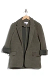 Daniel Rainn Stripe Notch Lapel Blazer In K338 Mulled Basil