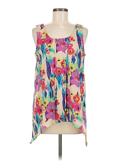 Pre-owned Daniel Rainn Tank Top Ivory Strapless Neckline Tops In White