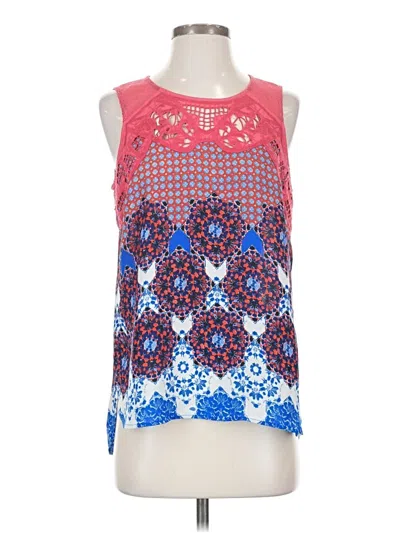Pre-owned Daniel Rainn Tank Top Red Halter Neckline Tops