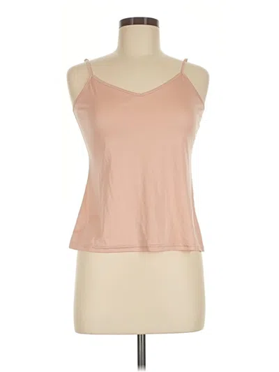 Pre-owned Daniel Rainn Tank Top Tan Halter Neckline Tops
