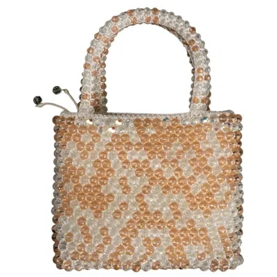 Pre-owned Daniel Swarovski Small Beaded Bag In Brown