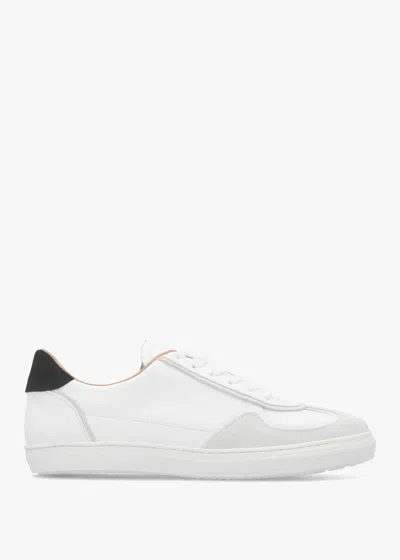 Daniel Tahlia White Leather Low Profile Trainers