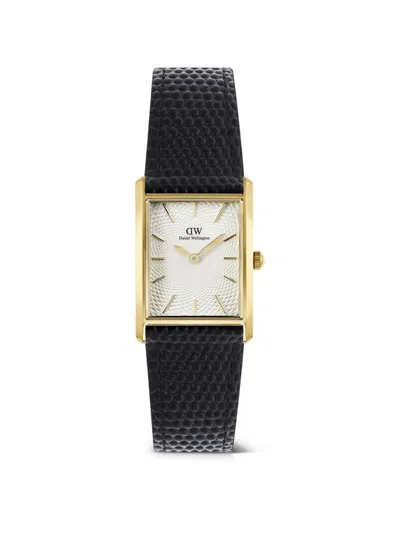 Daniel Wellington Bound Guilloché 24mm Watch In Black
