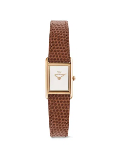 Daniel Wellington Bound Mini Lizard-effect 26mm Watch In Brown