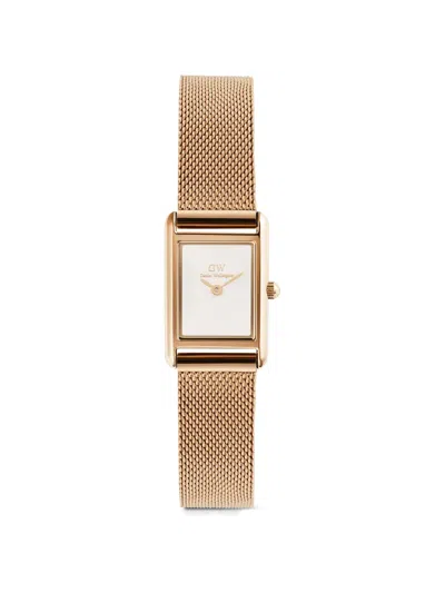 Daniel Wellington Bound Mini Melrose 25.9mm Watch In Gold