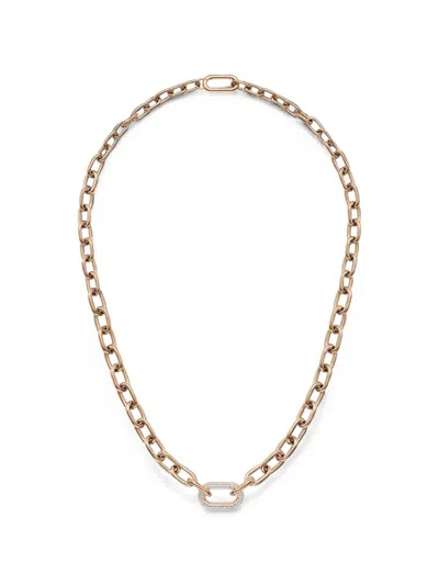 Daniel Wellington Chain Pavé Necklace In Gold