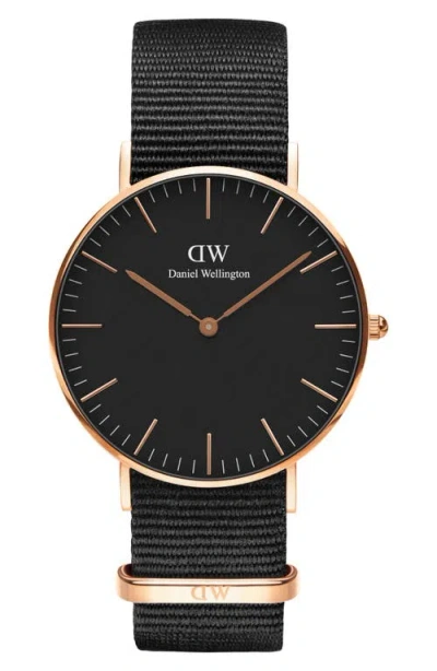 Daniel Wellington Classic Cornwall Nato Strap Watch, 36mm In Multi