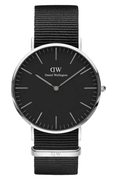 Daniel Wellington Classic Cornwall Nato Strap Watch, 40mm In Multi